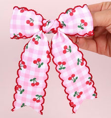 Larissa bow - cherry