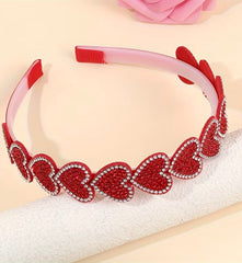 Heart headband - strass valentines