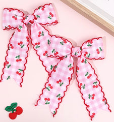 Larissa bow - cherry