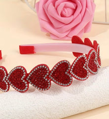 Heart headband - strass valentines