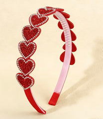 Heart headband - strass valentines