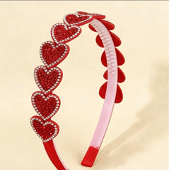 Heart headband - strass valentines