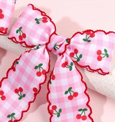 Larissa bow - cherry