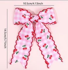 Larissa bow - cherry