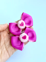 Nanda hot pink heart - valentines