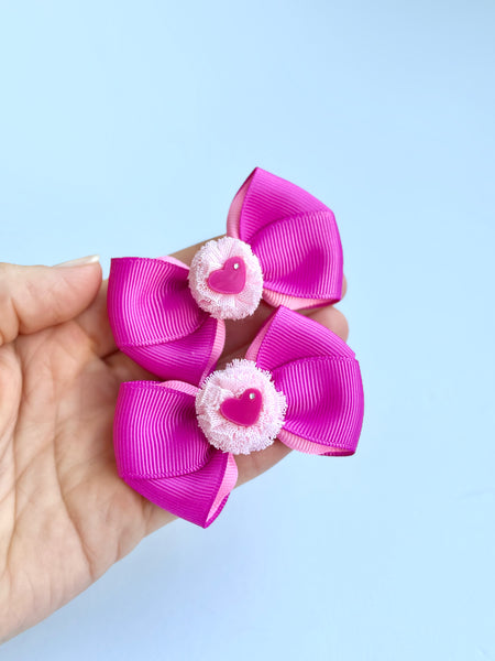 Nanda hot pink heart - valentines