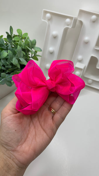 Manu bow - organza Hair clip